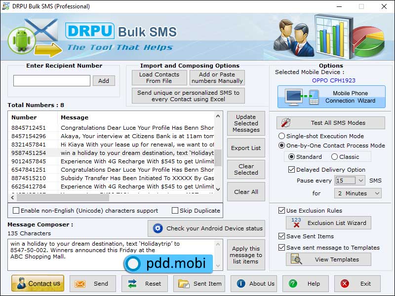 Bulk Message Software