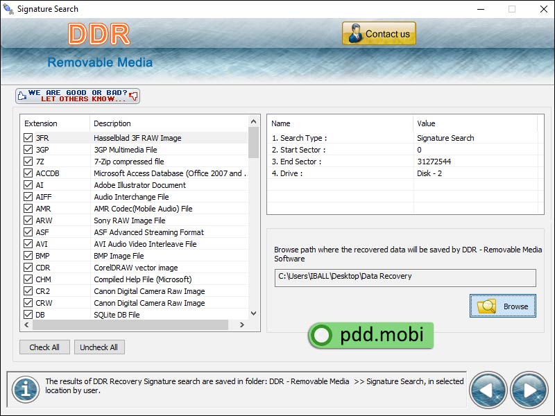 Multimedia Video Player Files Recovery screen shot