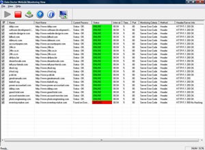 Website Monitoring Software Screenshot