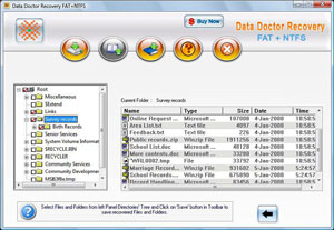 Windows Files Recovery Software Screenshot