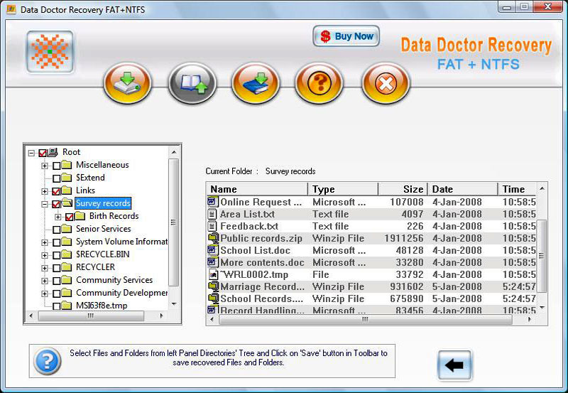 Zune Music Recovery Software Screenshot