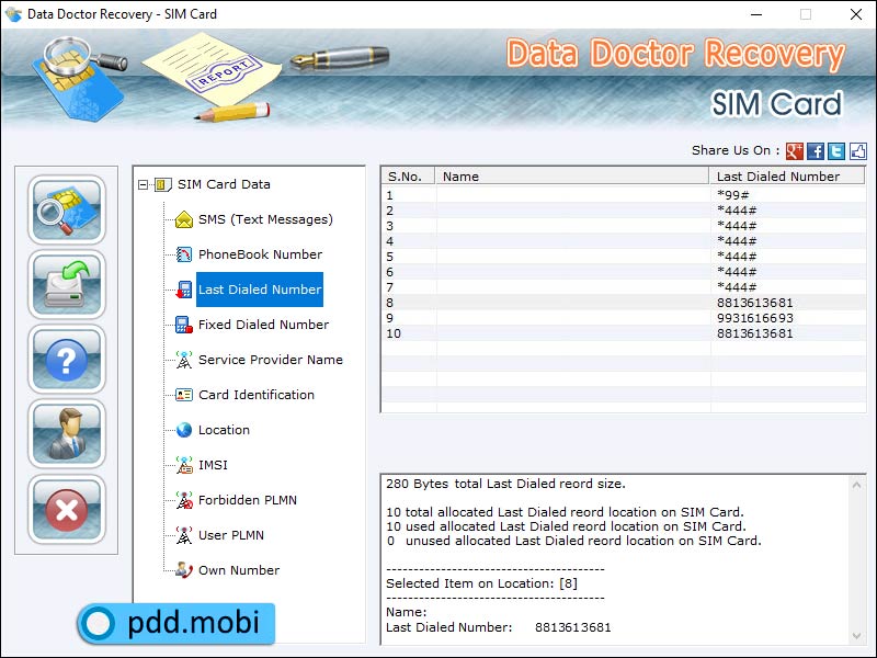Screenshot of USB Sim Card Reader 2.0.1.5